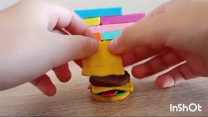 Делаем бургер из пластилина!🍔