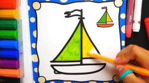 Раскраска для детей Кит. Мультик - Раскраска. Учим цвета | Раскрашка ТВ