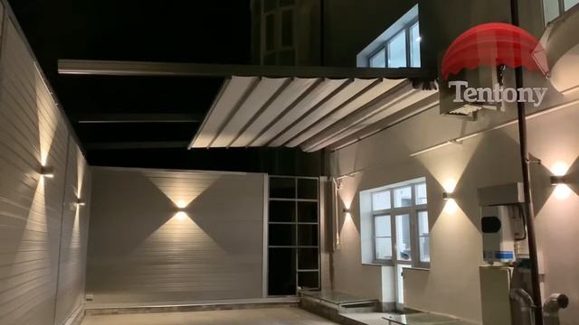 Пергола с раздвижным тентом смотреть онлайн