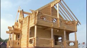 Дома из оцилиндрованного бревна. Технология строительства