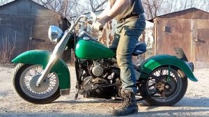 Panhead в Челябинске 13.04.2023. Kickstart, rocker clutch, jokey shift, drive
