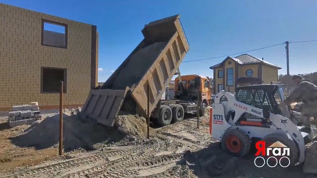 Отсыпка участка песком и торфопесчанкой 200 м2 (Бавария Тюмень)