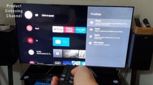 TCL C715 Android QLED TV Menu Browsing