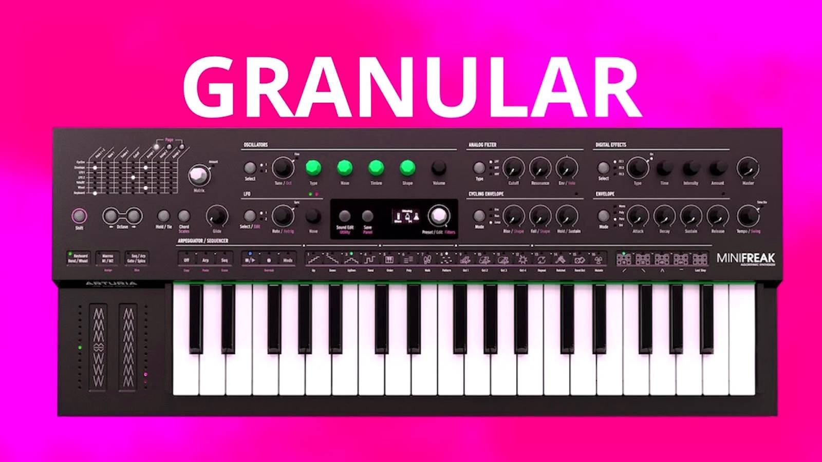 Arturia MiniFreak: Now with Granular