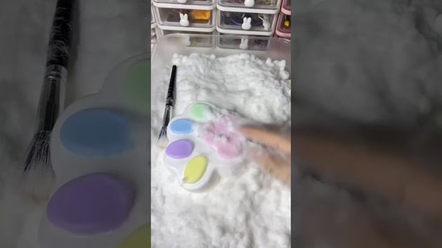 Флокированная радужная кошачья лапка asm r#squishy  #diycraft  #diyideas  #squishy  #satisfyingvideo