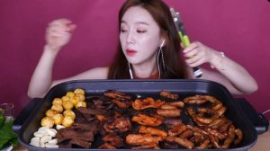 [Mukbang ASMR] 비오는 날 쫄깃매콤 레드곱창(Grilled Beef Triple) + 소주 한잔까지~ 리얼사운드 먹방 | Eating show Ssoyoung 쏘영