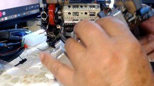 ВЭФ-206. Печатная плата, конденсаторы, шасси.