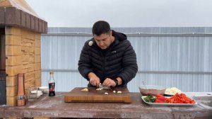 Говядина по-азиатски с Овощами в казане.