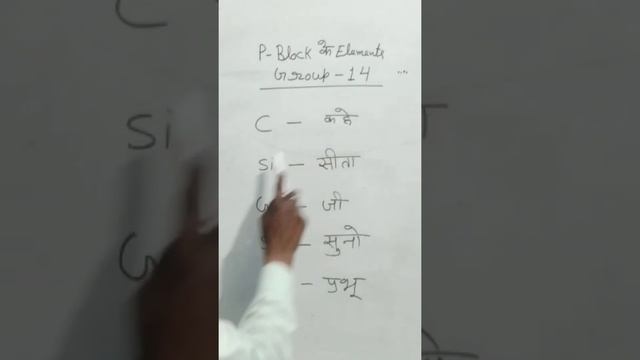 P-Block ,Group-14  learn to elements |science short trick periodic table #shortsfeed #short