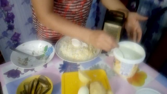 " Рыбки в пруду" Салат на праздничный стол! Многодетная семья в селе!