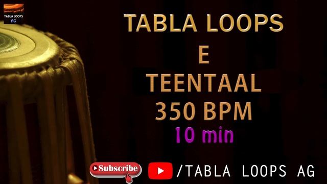 TEENTAAL | E SCALE | 350BPM | TABLA LOOPS