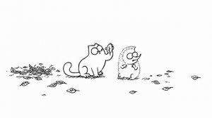 Кот Саймона. Общение с котом.