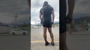 Public cross dresser mini dress!