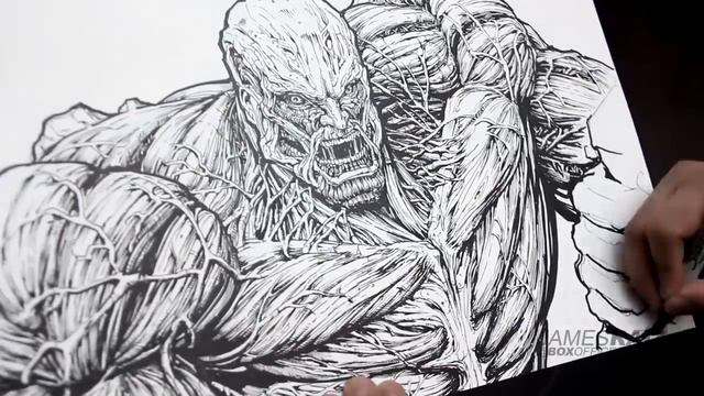 Drawing ATTACK ON TITAN - The Most Detailed Drawing Ever (I Think) of the COLOSSAL TITAN! смотреть онлайн