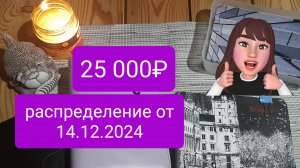 Распределяю 25000= от 14.12.2024 моя ЗП