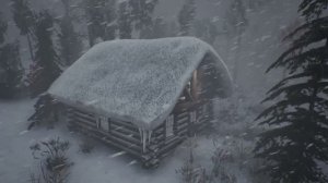 Звуки сильной метели и завывающего ветра убаюкивают. Атмосфера снежной бури. Воющий ветер