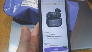 Наушники с ANC  за 500р? Такое бывает! Наушники TWS беспроводные Accesstyle Tornado ANC черные