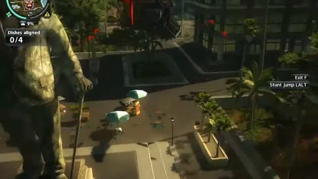 Just Cause 2: Helicopter vs. statue