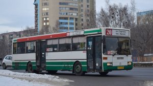 Автобус Mercedes-Benz O405 (АН 246 22). Покатушки по Барнаулу/Fahren Sie mit dem Mercedes-Benz O405
