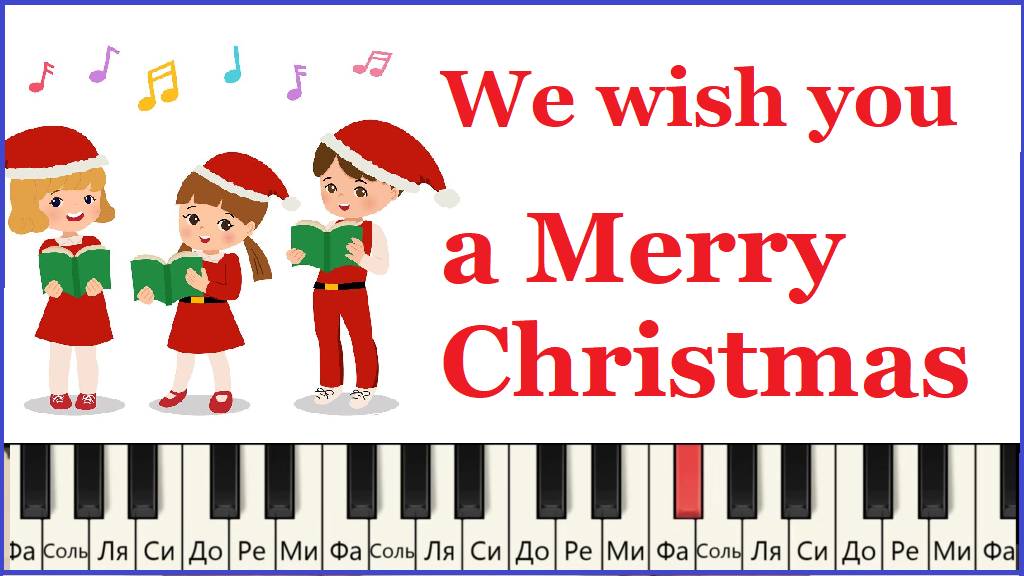 We wish you a Merry Christmas🎄🎹🧡. Как играть на пианино