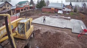 Принимаю газоблок.Разгрузка на фундамент УШП  01.11.2023