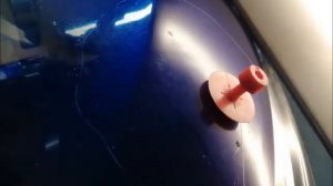 Вытягиваем вмятину.  Пошаговое видео