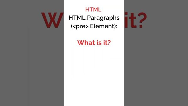Paragraph and pre tag in HTML #html #coding #paragraphtag #pretag #codingtime  #htmltutorial
