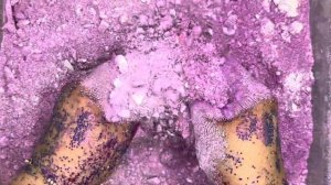 Soft and crunchy gymchalk crush with violet pigment powder 💜✨ #asmr #gymchalkcrush #crunchy #soft