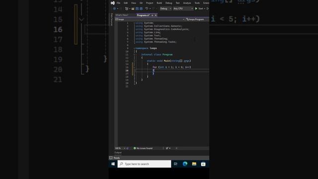 C# Tutorials for loop | Easy learning of C# for beginners | C# Programming Tools