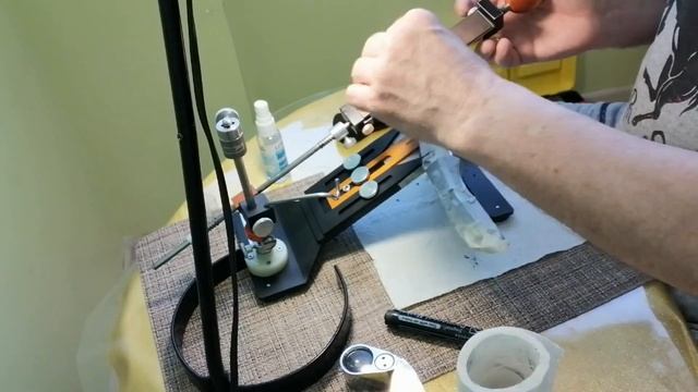 Заточка Benchmade, агрессивный рез способ второй.