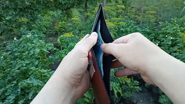 Handmade leather wallet for documents / Портмоне для документов и денег из кожи своими руками