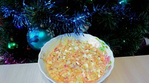 Особенный салат на новый год с крабовыми палочками!