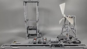 Ветряной поезд Lego | Wind-Powered Lego Train