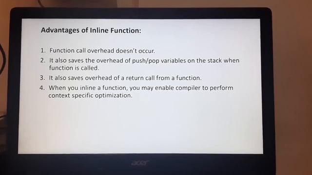 Inline Function in C++