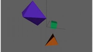 Построение двухточечной перспективной проекции трёхмерных фигур. Программа C#. Компьютерная графика