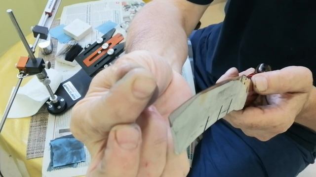 Новый нож, первая заточка. смотреть онлайн