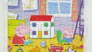 Свинка Пеппа и её брат Джордж играют - собираем пазлы для детей Peppa Pig puzzles #shorts
