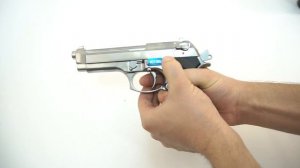 Страйкбольный пистолет WE Beretta M92 GBB Chrome (WE-M002)