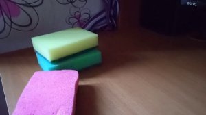Asmr sponge crash Асмр хруст жëсткой части губки ! Скратчинг и таппинг по сухим губкам🧽