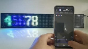 5V Scrolling LED Matrix Panel Bluetooth Smart APP LED Matrix Panel Flexible Car Sign Display 12*68c