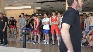 Взвешивание борцов 2022, до 70 и 65 кг, до 24 лет.