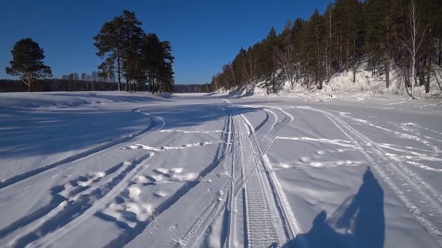 На снегоходе, окрестности села Серебренниково смотреть онлайн