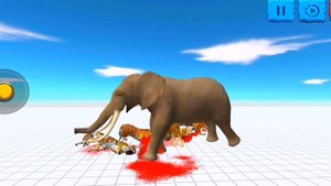 Tigers Attack Elephant - Animal Revolt Battle Simulator