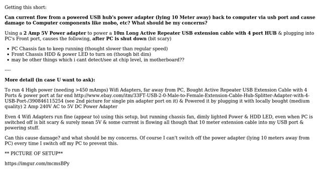 Can Current Backflow from Powered Hub's Adapter & cause PC Damage? (2 Solutions!!)