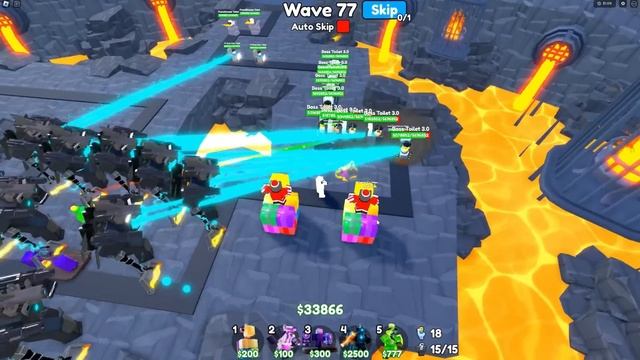 😱OMG!!🔥200 WAVE GLITCH WITH SONAR CAMERAWOMAN! NEW UPDATE! Toilet Tower Defense