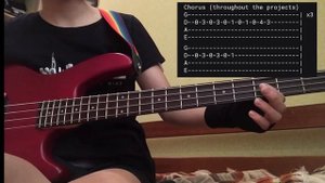 Mindless self indulgence-bitches [bass tutorial]