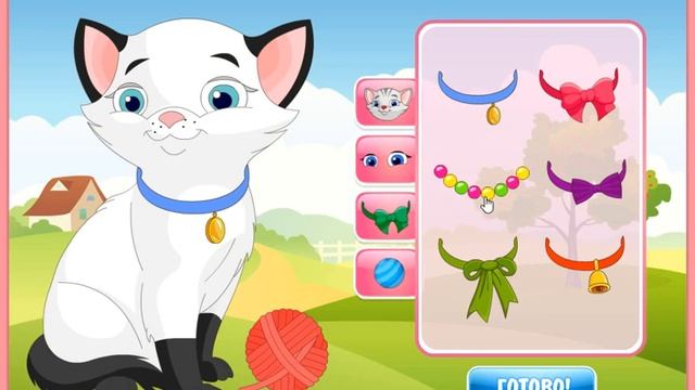 Игра для девочек "Котёнок" смотреть онлайн