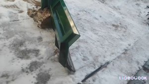 Снеговой отвал на мини трактор.