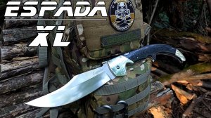 Складной нож ESPADA XL от фирмы Cold Steel. Выживание. Тест №208