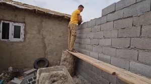The effort of Ali and divorced woman 💕🧕 to build the dream house of nomads🏡🐤
